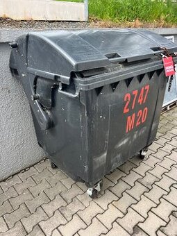 popelnice 1000 litrů, zánovní