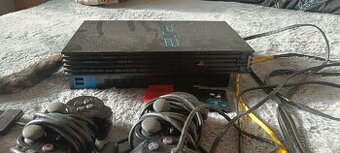 Playstation 2 + 2 ovladače a hry - 1