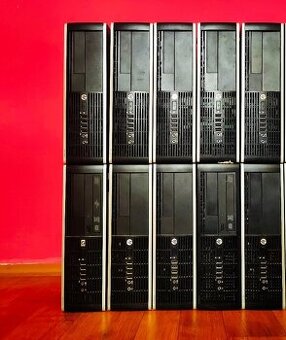 Funkční počítače HP 10 kusů - POUZE KOMPLET