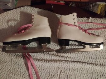Dívčí bílé brusle 210 mm / 33,5