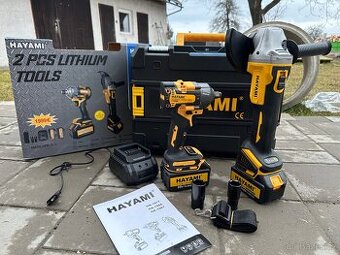 Aku utahovák + aku bruska / flexa - 2x baterie