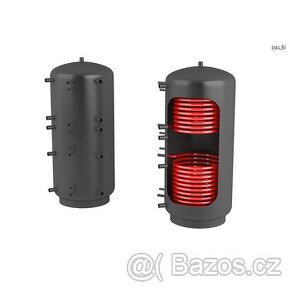 Akumulační nádrž - 2 ocelové výměníky