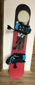 Dětský snowboard včetně vázání, 118 cm