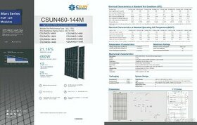 Fotovoltaické panely CSUN 460