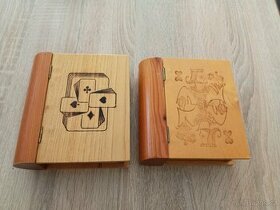Dřevěné krabičky na karty