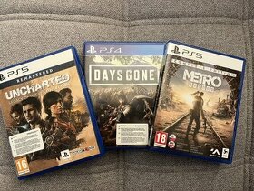 Metro, Days gone, Uncharted