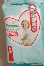 Plenky Pampers PANTS Premium care, velikost 6, 18 kusů