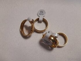Snubní prsteny, pozlacená chirurgická ocel