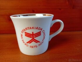 Keramický hrnek - Spartakiáda Chomutov 1975 - 1