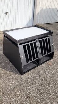 Výroba, přepravka dvojbox box kotec pro psy do auta, na míru
