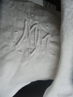 povlečení s monogramy 50-tá léta