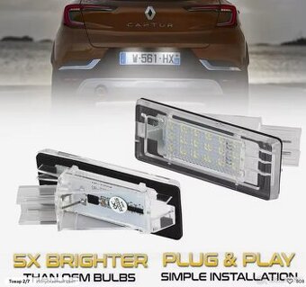 LED podsvetleni SPZ Renault