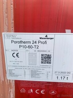 Cihly broušené Porotherm 24cm Profi P10