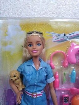 Barbie s kufrem na cestách - hrací set
