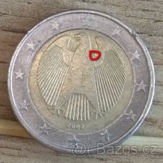 2 Euro Nemecko 2002 F - pšeničnoražba - 1