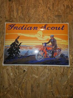 Smaltovaná cedule indian
