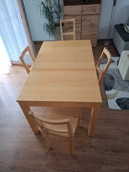 Jídelní roztahovacì stůl stůl + 4 židle  IKEA