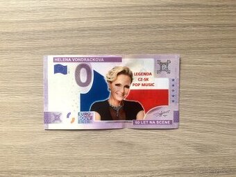 0 Euro Souvenir bankovka Helena Vondráčková