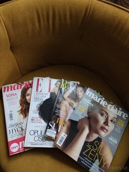 Starší časopisy Elle,mariaňe,bazar