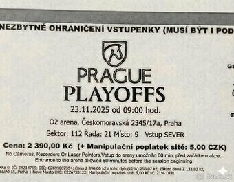 Prague Playoffs NEDĚLE sektor 112