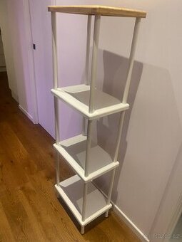 Police IKEA DYNAN – bambus / bílá, velmi zachovalá