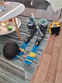 Prodám dětské sjezdové lyže 100 cm komplet boty helma