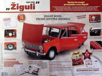 Stavebnice Žiguli/Lada 1:8 Hachette - Ne Deagostini