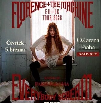 Klubové VIP - Florence + The Machine, O2 Arena 5.3.2026