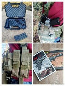 Pistol MK1[KJW] 2x zásobník, kufřík, sumky, pouzdro, plnička