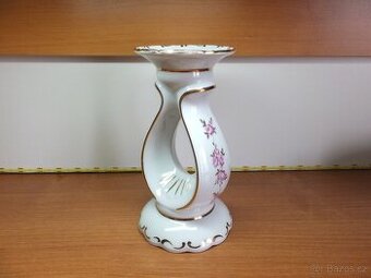 Luxusní porcelánový krásný svícen MZ Stará Role.