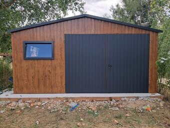 Plechová garáž 5,50x6 m