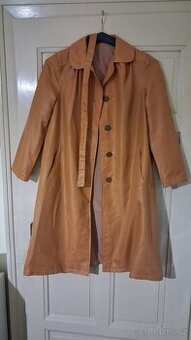 Žlutý dámský jarní kabát baloňák velikost M