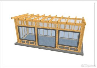 Dřevěná konstrukce-TinyHouse, mobilheim, chata, saunový dům