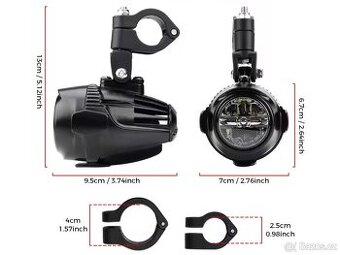 LED přídavné mlhovky na motorku – homologované (EU)