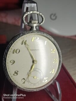 KAPESNÍ HODINKY MOVADO ART-DECO VE STŘÍBŘE AG/0,900 CCA 1920