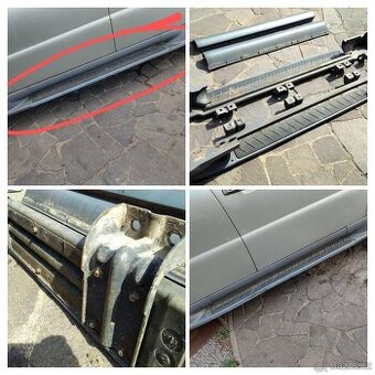 Nášlapy BEZ KOROZE drobné poškození Ssangyong Rexton