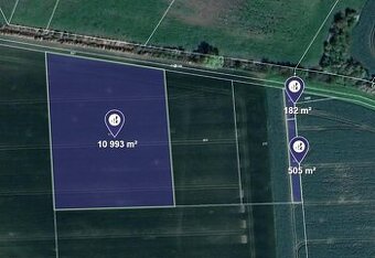 Prodej podílu 1/8 pole 1 632 m², Vrdy