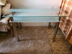 Skleněný stůl 70×120cm