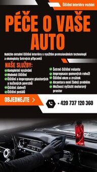 Čištění interiéru automobilů/tepování sedacích souprav
