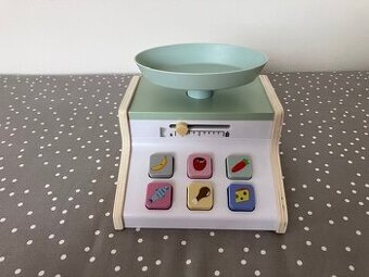 Dětská dřevěná váha Playtive Lidl + zelenina Duktig IKEA