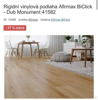 Afirmax biclick - click vinyl monument oak/dub