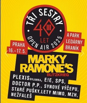 TŘI SESTRY (Praha Open Air 16-17.5.2025) - prodám 2 permantk