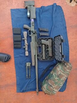 Airsoft Sniperka/Airsoft Plynova Pystole/Maskovaci hejkal