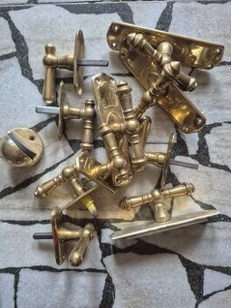 Retro mosazné kliky - 1