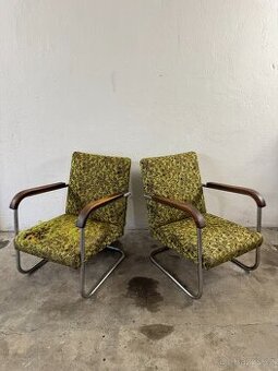 2x funkcionalistické křeslo Thonet B 36 P - 1