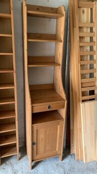 Ikea Leksvik komoda - knihovna antik Hemnes masiv