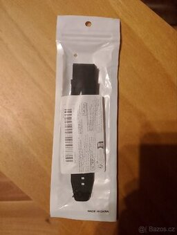 Silikonový Řemínek na hodinky 20 - 22 mm černý