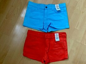 Set 2ks nových barevných šortek vel. 40 (s cedulkou)