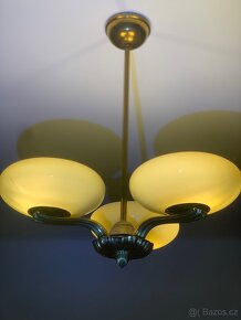 Secesní celomosazný lustr