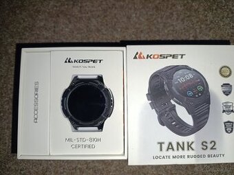 Chytre odolne hodinky Kospet tank s2 black